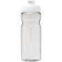 H2O Active® Base Tritan™ 650 ml sportfles met klapdeksel - Transparant helder/Wit