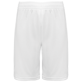 Basketshort voor heren White 4XL