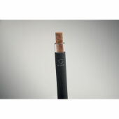 BERGAMO + - Gerecyclede aluminium pen - Zwart