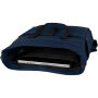 Joey 15 inch GRS gerecyclede canvas rolltop laptoprugzak 15 l - Navy Joey 15 inch GRS gerecyclede canvas rolltop laptoprugzak 15 l - Navy