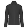Microfleece met rits en raglanmouwen heren Dark Grey 4XL