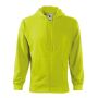 Sweatshirt men's Trendy Zipper lime punch XL
