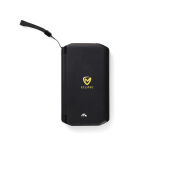 Nordic Drift Titan 10.000mAh solar powerbank met 3 panelen, zwart