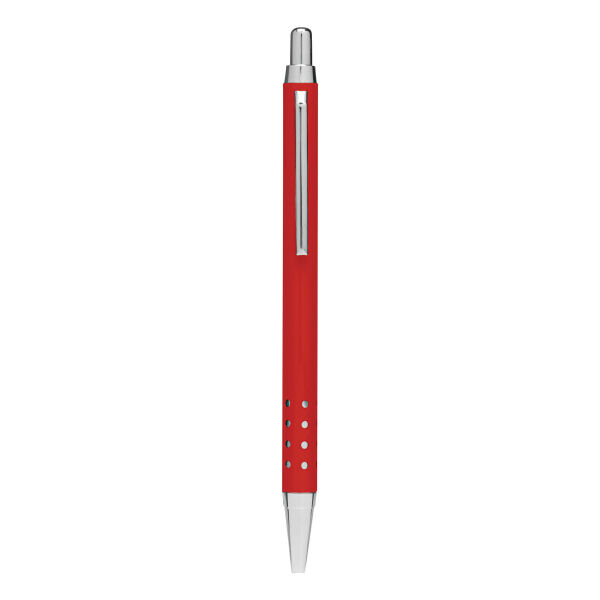 BUDAPEST - Messing balpen glanzend rood BUDAPEST - Messing balpen glanzend rood