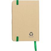 Gerecycled papieren notitieboek (A6) John zwart