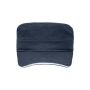 Military Sandwich Cap navy/white