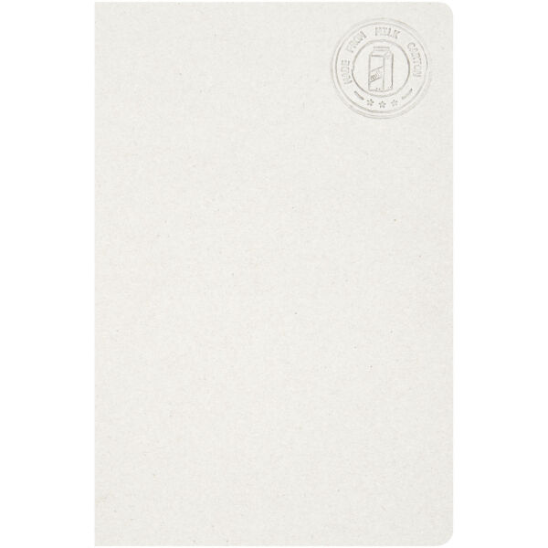 Dairy Dream referentie A5 notitieboek zonder harde achterkant gemaakt van gerecyclede melkpakken - Offwhite Dairy Dream referentie A5 notitieboek zonder harde achterkant gemaakt van gerecyclede melkpakken - Offwhite