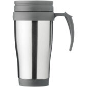Sanibel 400 ml geïsoleerde thermosbeker - Zilver/Grijs