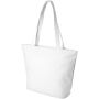 Panama polyester draagtas met rits 20L - Wit