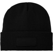 Boreas beanie met patch - Zwart Boreas beanie met patch - Zwart