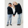 IQONIQ Yengo kids recycled katoen hoodie met steekzakken, zwart (910)