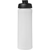 Baseline® Plus 750 ml sportfles met flipcapdeksel - Transparent/Zwart
