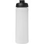 Baseline® Plus 750 ml sportfles met flipcapdeksel - Transparant/Zwart