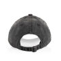 BEAU AWARE™ Washed 6 panel 270gsm cotton twill cap, zwart BEAU AWARE™ Washed 6 panel 270gsm cotton twill cap, zwart