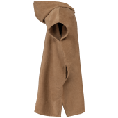 Kinderponcho met capuchon van badstof Camel 6/10 jaar