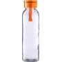 Drinkfles | Glas | Gekleurde dop | 500 ml - oranje