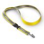 Afneembare polyester keycord met reflecterende overlay