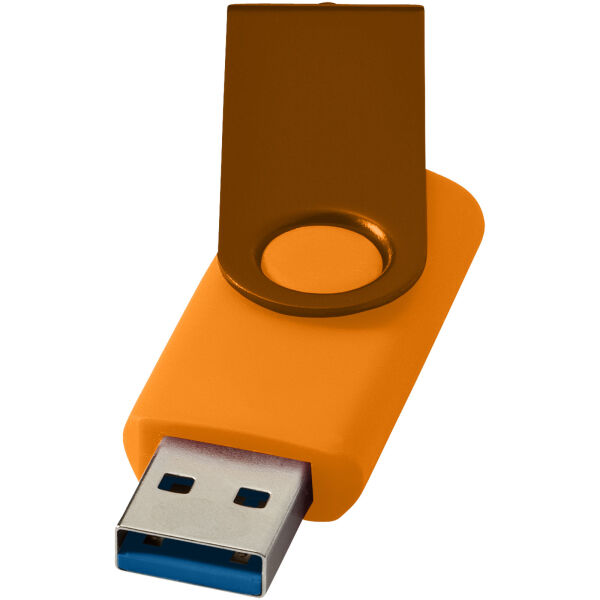 Rotate metallic USB 3.0 - Oranje - 128GB