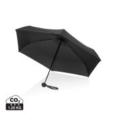 19.5" Aware™ RPET super mini manual 190T Pongee umbrella, zwart
