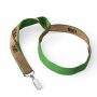 Zeefdruk lanyard van kurk en polyester Zeefdruk lanyard van kurk en polyester