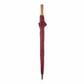 RAYNA - 27" auto paraplu houten greep - Bordeaux