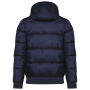 Uniseks donsjas met capuchon in gerecycled ripstop Navy 3XL