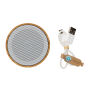 RCS gereycled plastic en bamboe 3W draadloze luidspreker, wit