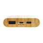 Bamboe 5.000 mAh powerbank, bruin