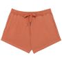 Ecologisch damesshort French Terry  washed pomelo XXL