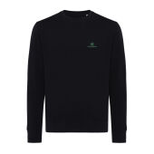 Iqoniq Etosha lichtgewicht gerecycled katoen sweater, zwart (XXL)