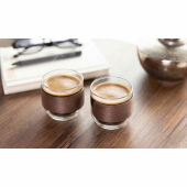 BOGOTA SET - Koffieglazen set walnoot greep - Hout