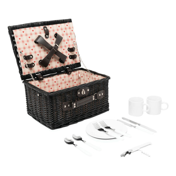 SUNSET PARK - Rieten picknickmand donkerbruin SUNSET PARK - Rieten picknickmand donkerbruin