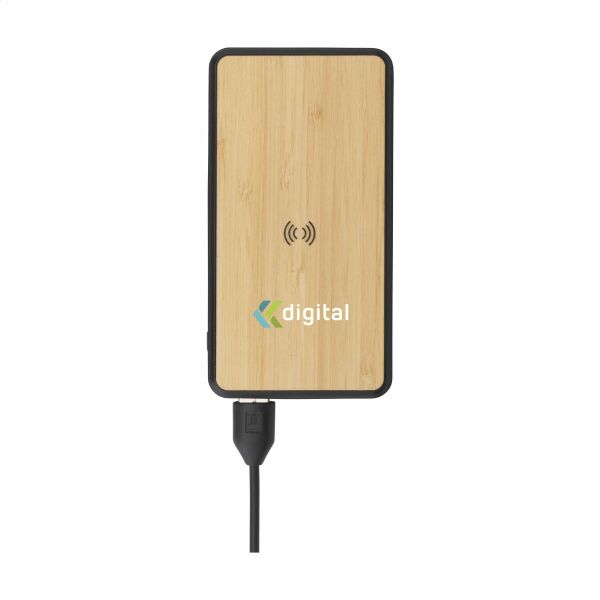 Boru Bamboo RCS Recycled ABS Powerbank Wireless Charger - schwarz Boru Bamboo RCS Recycled ABS Powerbank Wireless Charger - schwarz