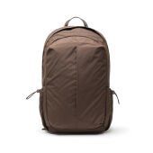 KENTO URBAN RCS  recycled nylon 15,6 inch rugzak met voorvak, bruin