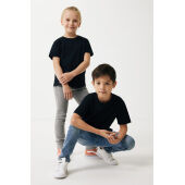 Iqoniq Koli kids lichtgewicht gerecycled katoen t-shirt, zwart (11-12 y)