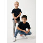 Iqoniq Koli kids lichtgewicht gerecycled katoen t-shirt, zwart (11-12 y)