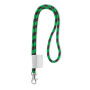 Polyester 2-kleurige koord-lanyard met full color label