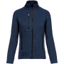 Heather damesvest met rits Navy Melange 3XL