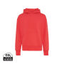 IQONIQ Yoho gerecycled katoen relaxed hoodie, luscious red (XXS)