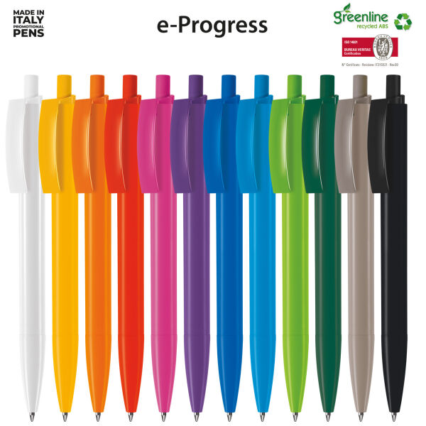 Balpen Erga e-Progress Recycled Blauw - Zwarte inkt Balpen Erga e-Progress Recycled Blauw - Zwarte inkt