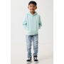 IQONIQ Yengo kids recycled katoen hoodie met steekzakken, crushed mint (34)