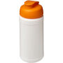 Baseline® Plus 500 ml sportfles met flipcapdeksel - Wit/Oranje Baseline® Plus 500 ml sportfles met flipcapdeksel - Wit/Oranje