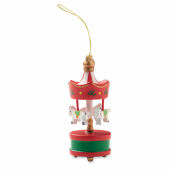 WHIRL - Houten carrousel ornament - Rood