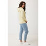 IQONIQ Rila lichtgewicht gerecycled katoen hoodie, cream yellow (M)