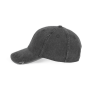 Gescheurde verwassen pet Washed Black One Size