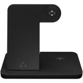 SCX.design W28 3-in-1 draadloos oplaadstation met telefoonstandaard - Zwart