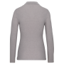 Damespolo lange mouwen Oxford Grey 3XL