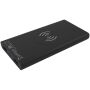 SCX.design P40 10.000 mAh draadloze rubberen powerbank met oplichtend - Zwart