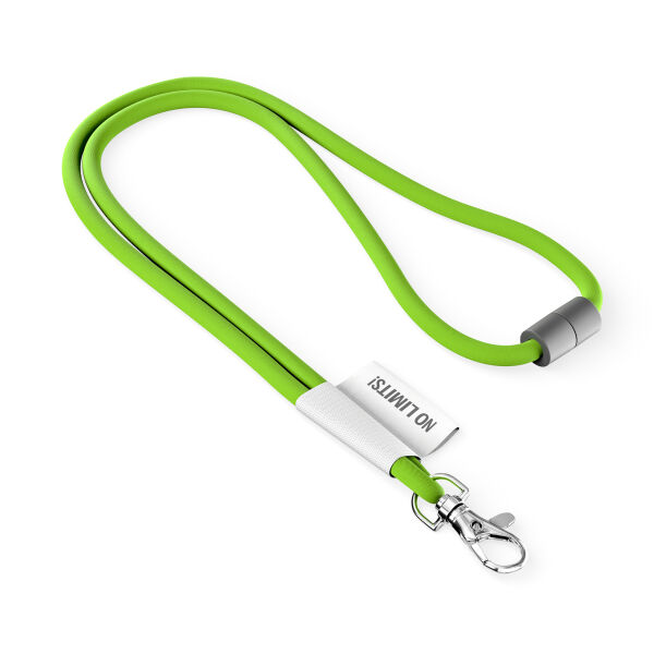 Polyester 2-kleurige koord-lanyard met full color label Polyester 2-kleurige koord-lanyard met full color label