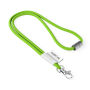Polyester 2-kleurige koord-lanyard met full color label